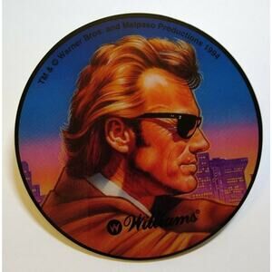 Dirty Harry Clint Eastwood Pinball COASTER Original NOS Plastic Promo